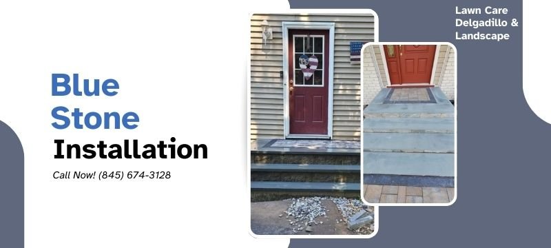 Block steps with blue stone Orange County NY