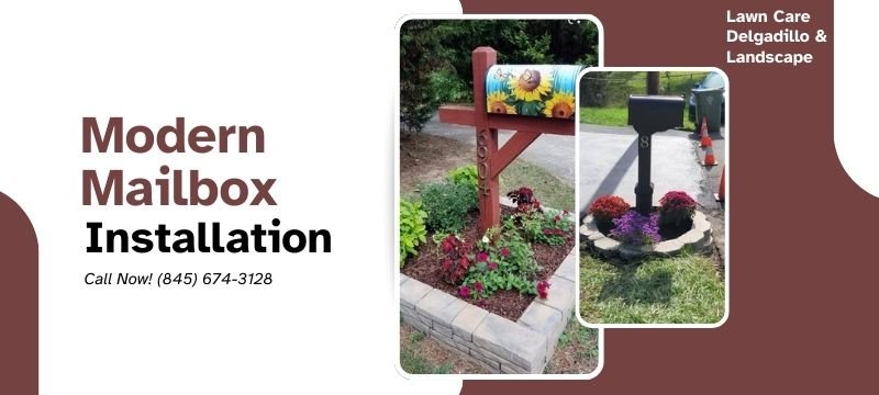 Modern mailbox installation Orange County NY